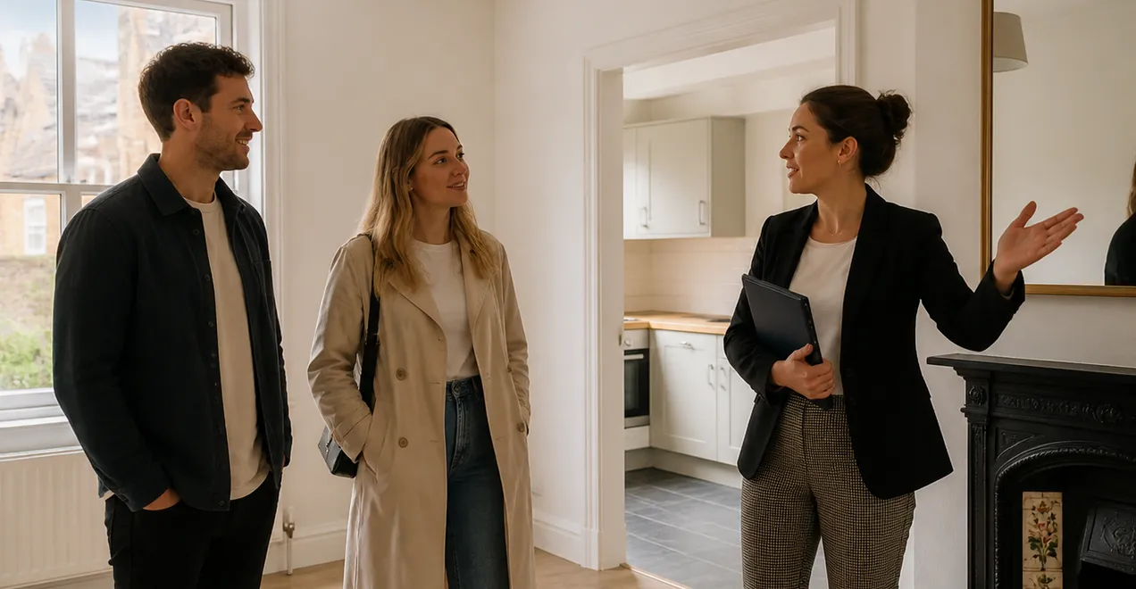 A tenant viewing a rental property